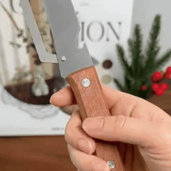 Stainless Peeler | High-Grade Durability | Clean, Precision Peeling + Bottle Opener
