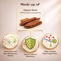 Vijaysar Herbal Wooden Tumbler
