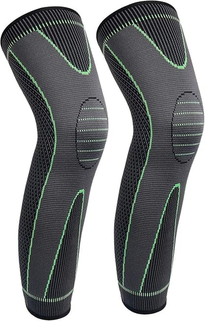 1 Pair Compression Knee & Calf Support Sleeves