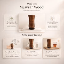 Vijaysar Herbal Wooden Tumbler
