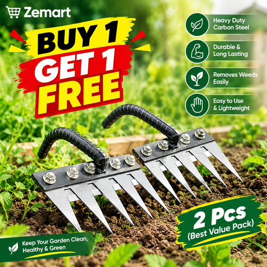 5 Teeth Carbon Steel Weeding Tool🌱 |Buy 1 Get 1 Free