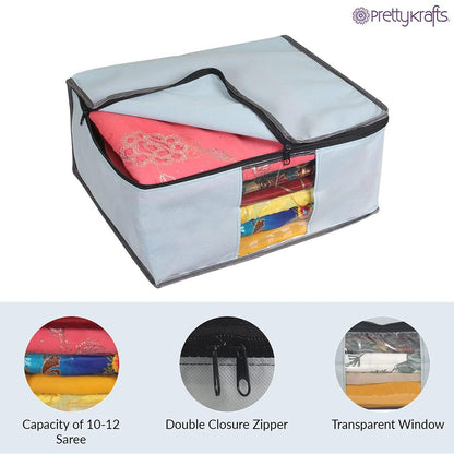 Sari Storage Bags with a Large Transparent Window (Pack of 6)