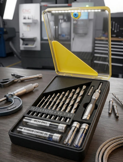 US Imported Premium Multi-Purpose Drill Bit Set for Wood, Iron, Aluminium & Plastic