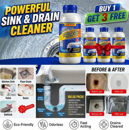 Powerful Sink & Drain Cleaner - Buy 1 Get 3 Free