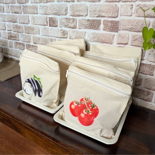 Reusable Veggie Storage Bag Set (8 Pieces)