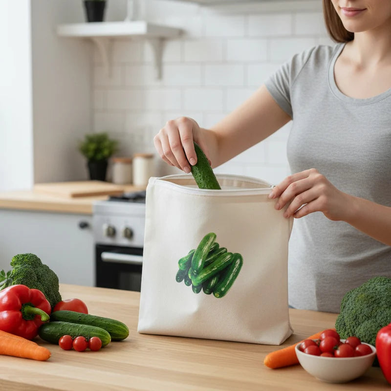 Reusable Veggie Storage Bag Set (8 Pieces)