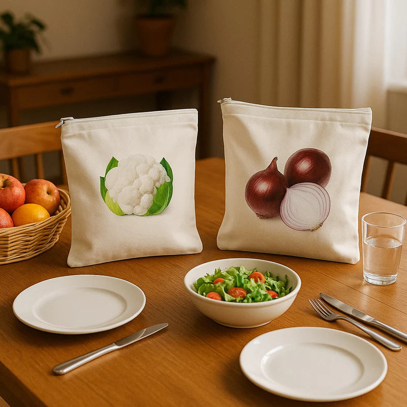 Reusable Veggie Storage Bag Set (8 Pieces)