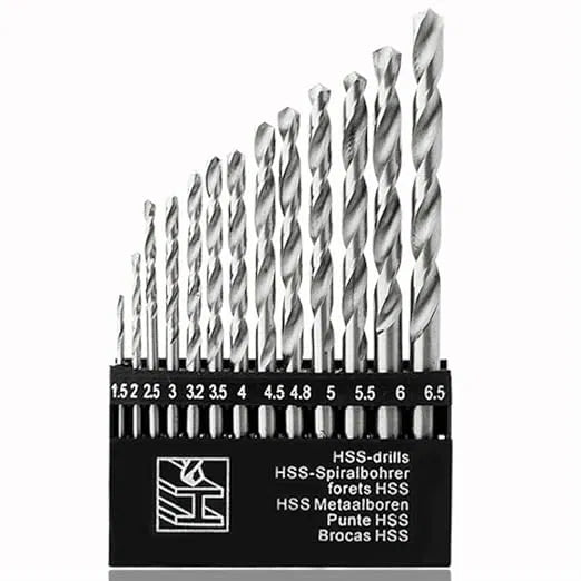 US Imported Premium Multi-Purpose Drill Bit Set for Wood, Iron, Aluminium & Plastic